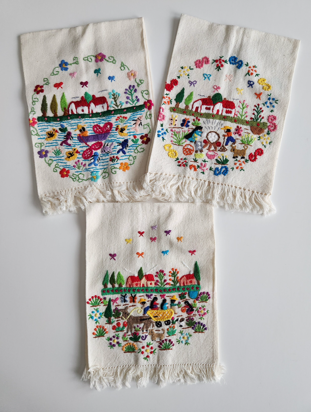 Embroidered Tzintzunzan Napkins